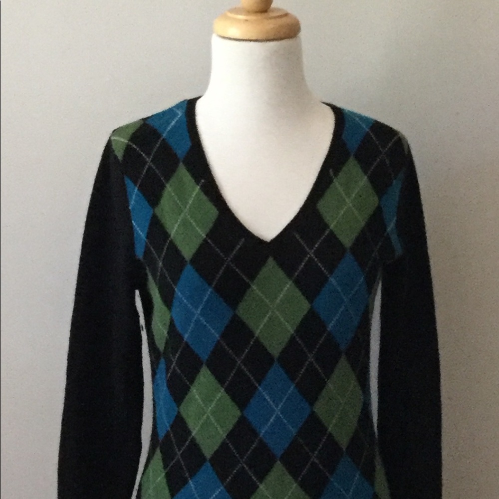 Cashmere Argyle Sweater
